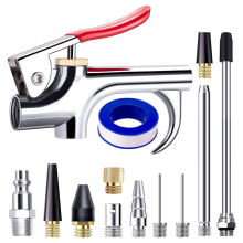 13 Pcs 2-Way Connection Air Nozzle Blow Tool Set, with 1/4 in Standard Quick Fitting for Inflation and Dedusting