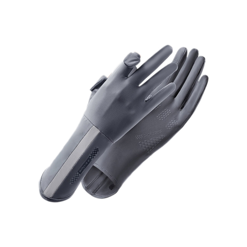 Luvas de proteção UV para dirigir, luvas de sol de dedo inteiro, finas, cinza escuro 2