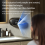 Distributore automatico di sapone da parete ricaricabile con display a LED, per cucina e bagno, nero 3