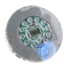 Protable Bluetooth CD Player Transparent Speaker Music with LCD Display Personal for Home Travel