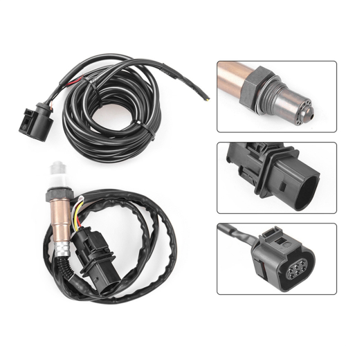 Medidor de relação ar-combustível integrado universal de 12 V e 52 mm com display digital LED e sensor de oxigênio O2 de banda larga 2