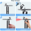 Airbrush Set Portable with Compressor Handheld Ideal for Complex Tasks Such As Tattoos/Manicures A 8