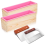 4 Pcs Rectangular Soap Molds Kit with Cutters - 42oz Flexible Silicone Loaf Mold Wooden Box 1