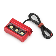 Luce targa a LED per moto, lampada decorativa, supporto posteriore universale in lega di alluminio B