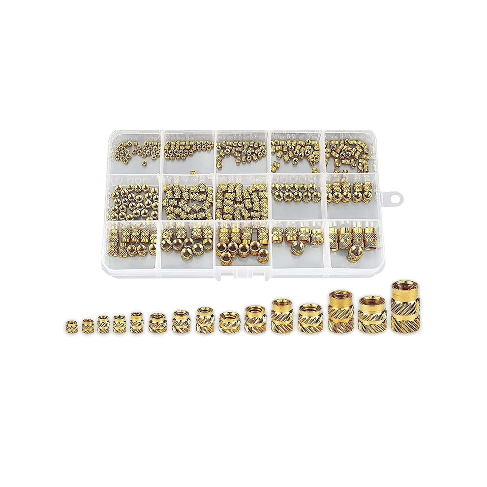 300Pcs Thread Knurled Nuts, Brass Threaded Insert Inserts For 3D Printing Injection Molding 4852431748237