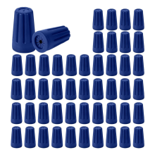50Pcs Waterproof Wire Nuts, Outdoor Electrical Connectors for Sprinkler LED Landscape Light Irrigation Valves Blue
