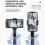 Gimbal Stabilizer Selfie Stick Foldable Wireless Tripod with Bluetooth Shutter Monopod for IOS Android 8