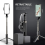 Gimbal Stabilizer Selfie Stick Foldable Wireless Tripod with Bluetooth Shutter Monopod for IOS Android 7