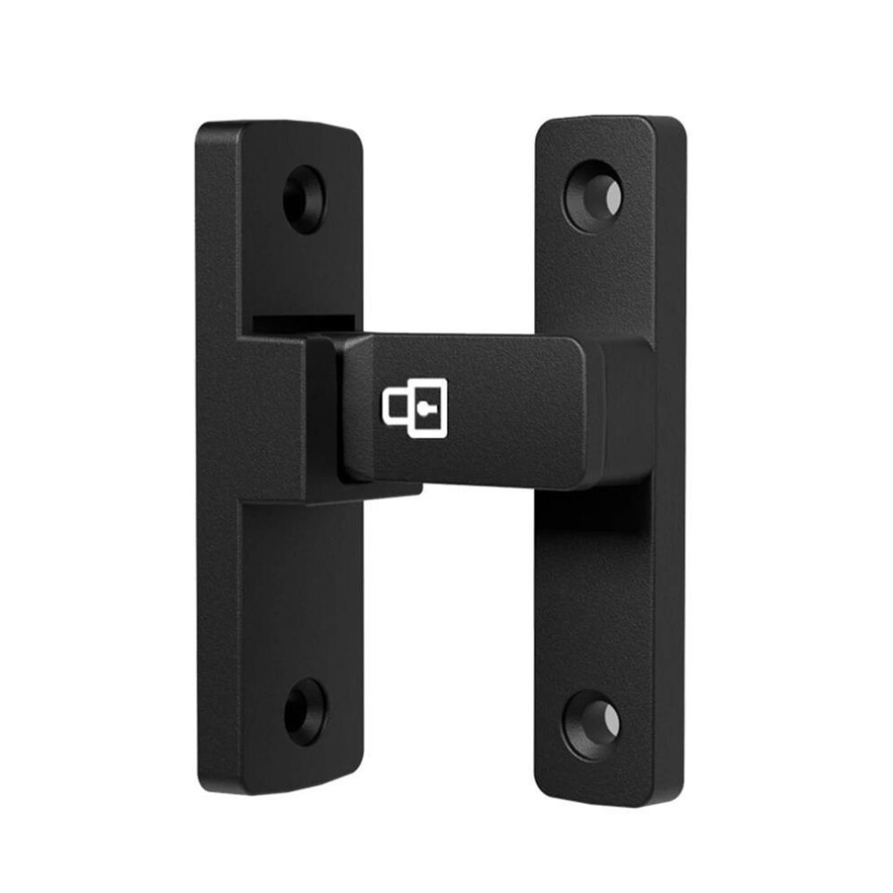 (black) Luminous Door Latch Bolt 90 Degrees Sliding Door Lock Free-Punch Interior Door Bolt Right Angle Sliding Gate Lock Hardware