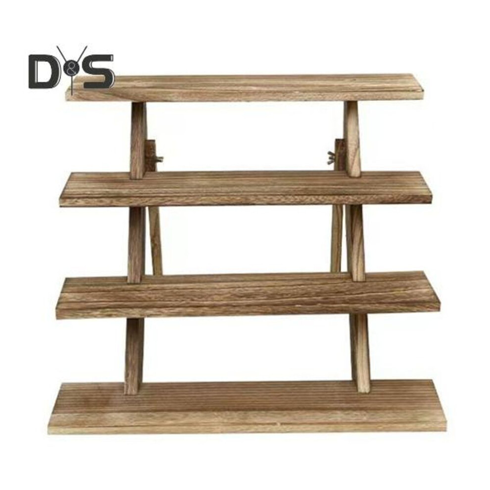 Wooden Cupcake Stand Tiered Dessert Display Rack Foldable Design Smooth Edge Burr Free Easy to Install Cupcake Display Stand