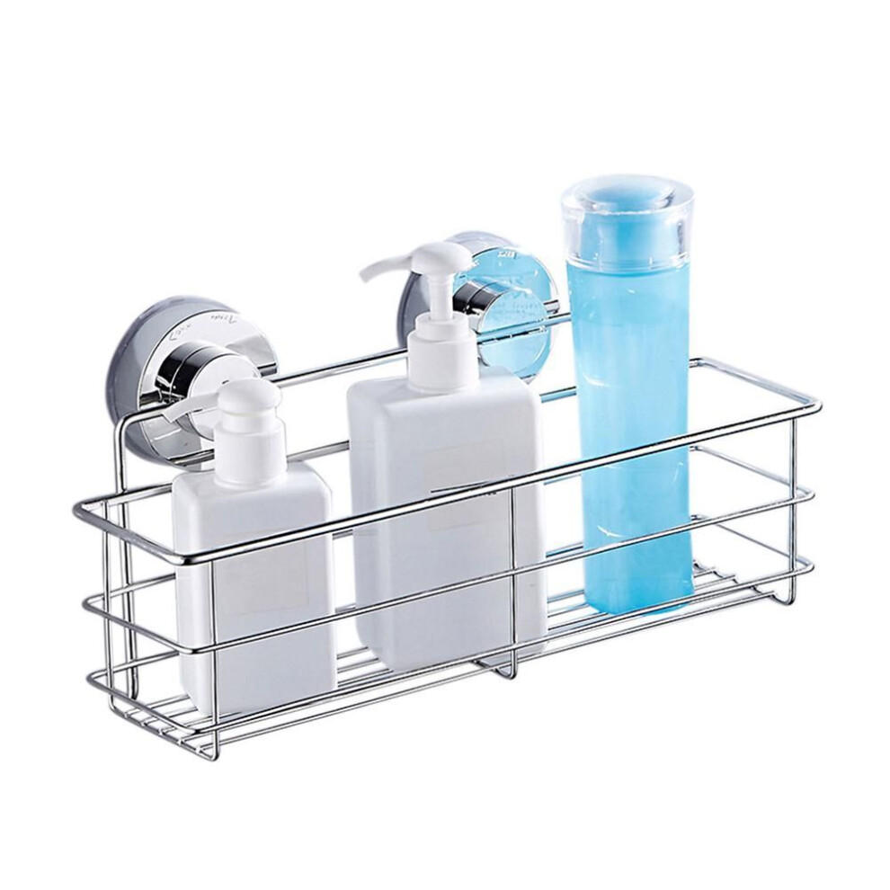 Shower Caddy Shelf Stainless Steel Suction Cup Shower Organizer Shelf No Drilling Heavy Duty Shower Caddy Rack for Bathroom