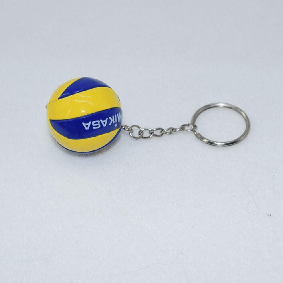 (Other, B) Mini Ball Pendant Keychain PVC Volleyball Car Keyring 2024 Key Decoration  Men Women Volleyball Fan