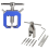 Motor Pinion Gear Puller Remover Tools Set Rc Tool Universal Blue 1