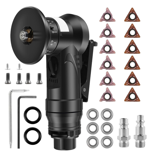 Pneumatic Chamfering Tool, 45 Degree Metal Deburring Trimming Machine,Chamfering Machine Arc Edge Beveler Kit 1