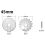 12pack 45mm Rotary Cutter Blades Kits, Perforating Replacement for Fabric Leather 7 Edge Type 4
