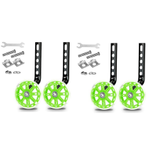 Kit supporto per rotellina di allenamento per bambini per bici da 12/14/16/18/20 pollici, verde