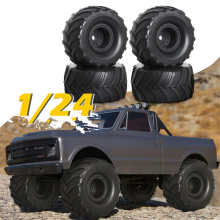 For 1/18/24 Simulation Climbing Tire T4-M Truck SCX24 Universal Wheel FMS FCX24 Carisma Kaisima AX24