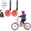 Kit de suporte para roda de treinamento de bicicleta infantil para bicicletas de 12/14/16/18/20 polegadas, verde 6