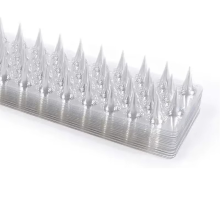 Répulsif à pics en plastique pour chats, anti-oiseaux, anti-pigeons, anti-oiseaux, anti-écureuils, pour clôtures de jardin, transparent