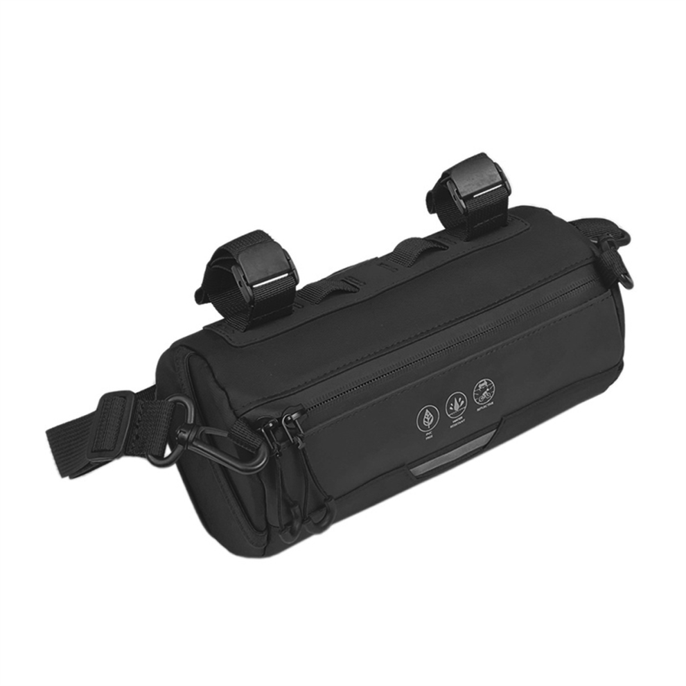 Kopinma Bike Handlebar Bag Waterproof Bicycle Roll With Large Reflective Area, Pouch For Mountain