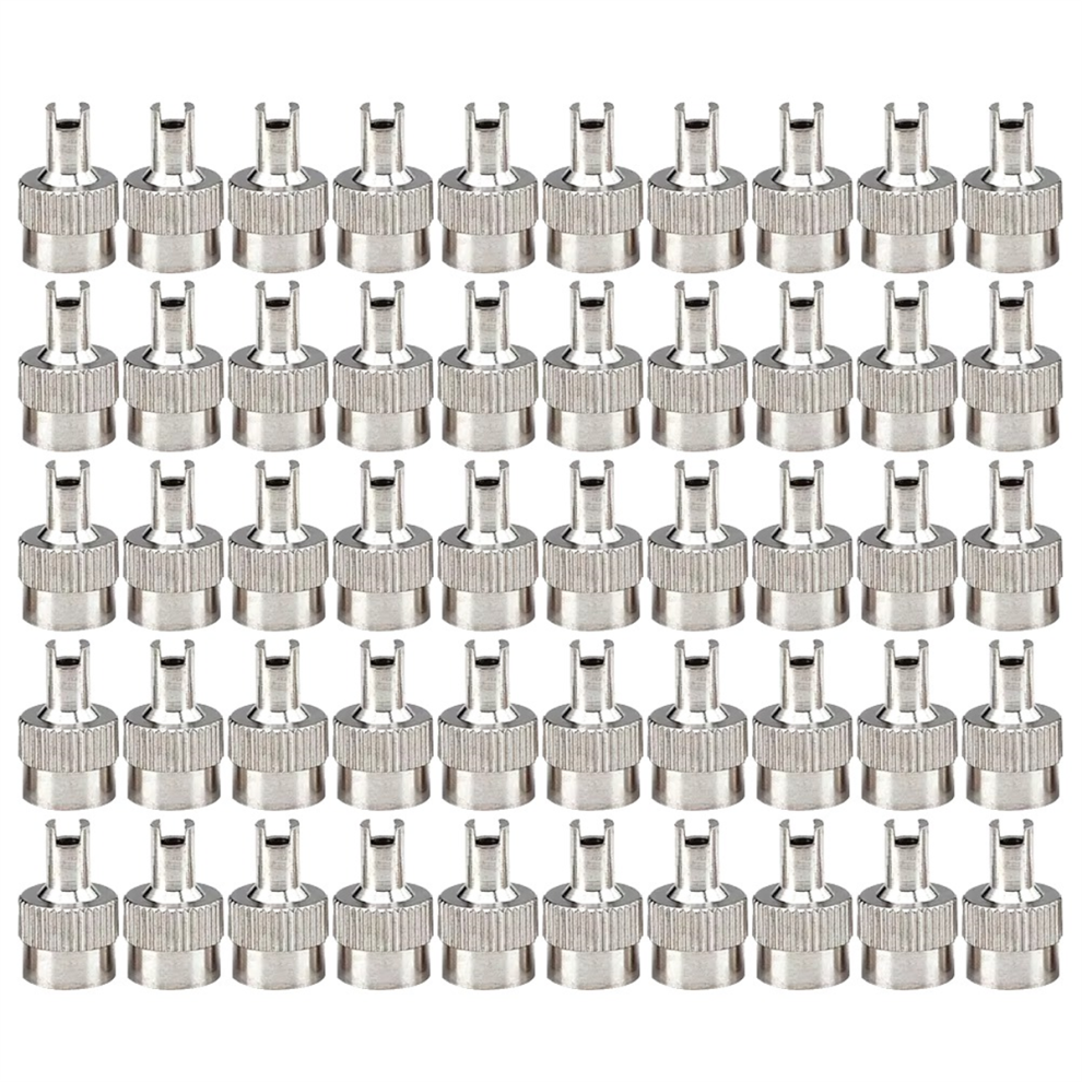 50Pcs Slotted Heads Valve Stem Caps Leak-Proof Metal Slot Tire Air Dust Cover Accessories 4852431713761