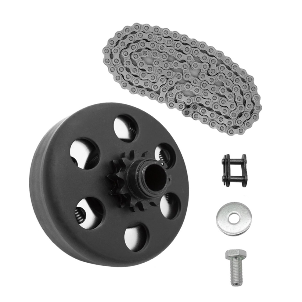 Centrifugal Clutch 3/4 Inch Bore 12 Tooth With 35 Chain For Most 2-6.5Hp Small Engines Parts, Mini Bike, Go Kart 4852431714966