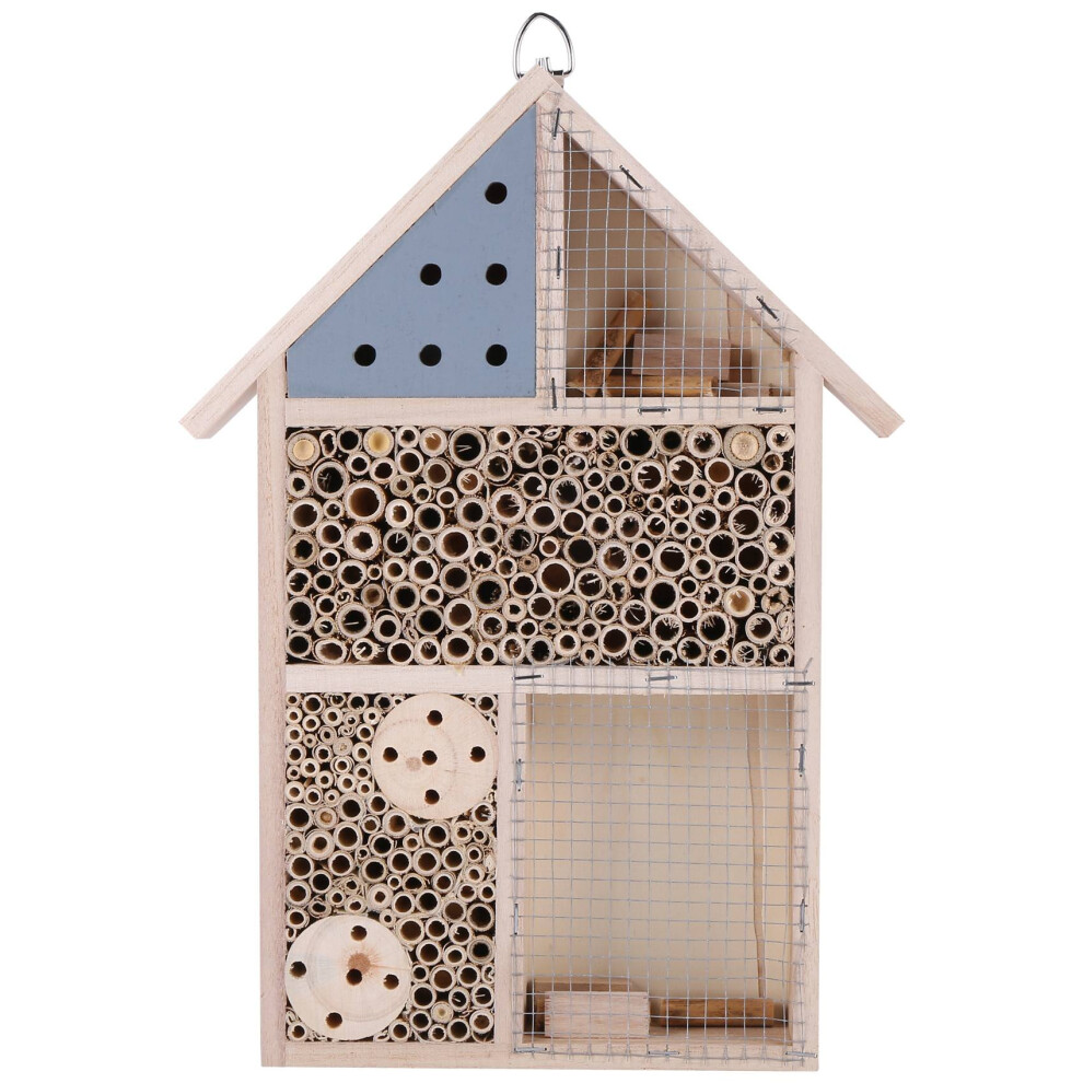 Hôtel à insectes en bois, maison pour abeilles, abri pour insectes en bois, décoration de jardin, nid pour coccinelles, chrysopes et papillons