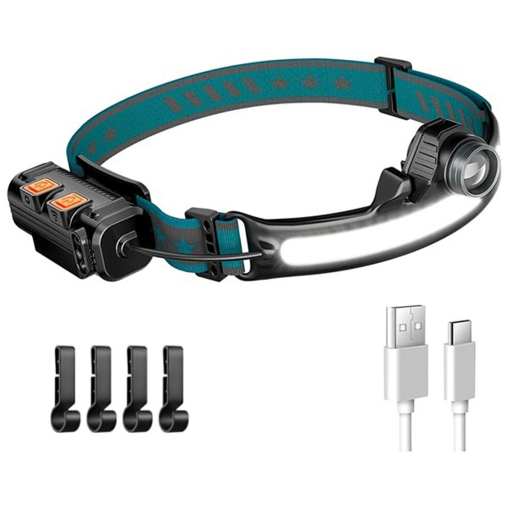 Photos - Flashlight Kopinma Head Light Lamp LED Rechargeable,1000Lumen Flashligh with Motion Sensor,with 4 Helmet Clip for Camping,Hiking