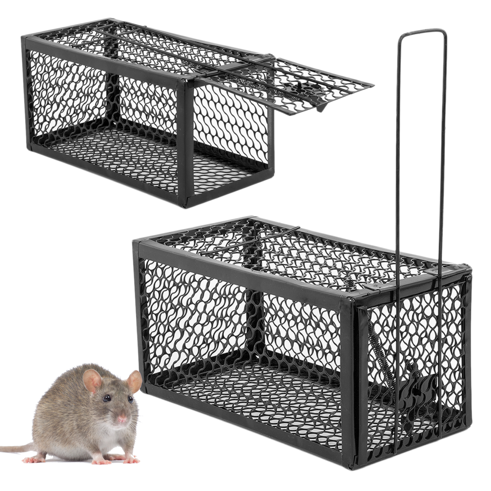 KCT Twin Pack Humane Rat Trap No Kill Bait Rodent Catcher