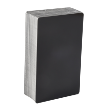 100Pcs Black Aluminum Alloy Card Engraving Metal Business Access Blank 0.22Mm Thickness