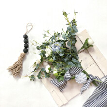 Closet Art Boerderij Rustieke Houten Kraal Guirlande Home Decor Opknoping Ladeknop Gift Hanger Deurklink met Kwasten