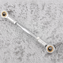 Biellette de direction en métal CNC pour voiture télécommandée BAHA ROVAN KM BAJA 5B 5T 5SC 1/5, pièces détachées, argent