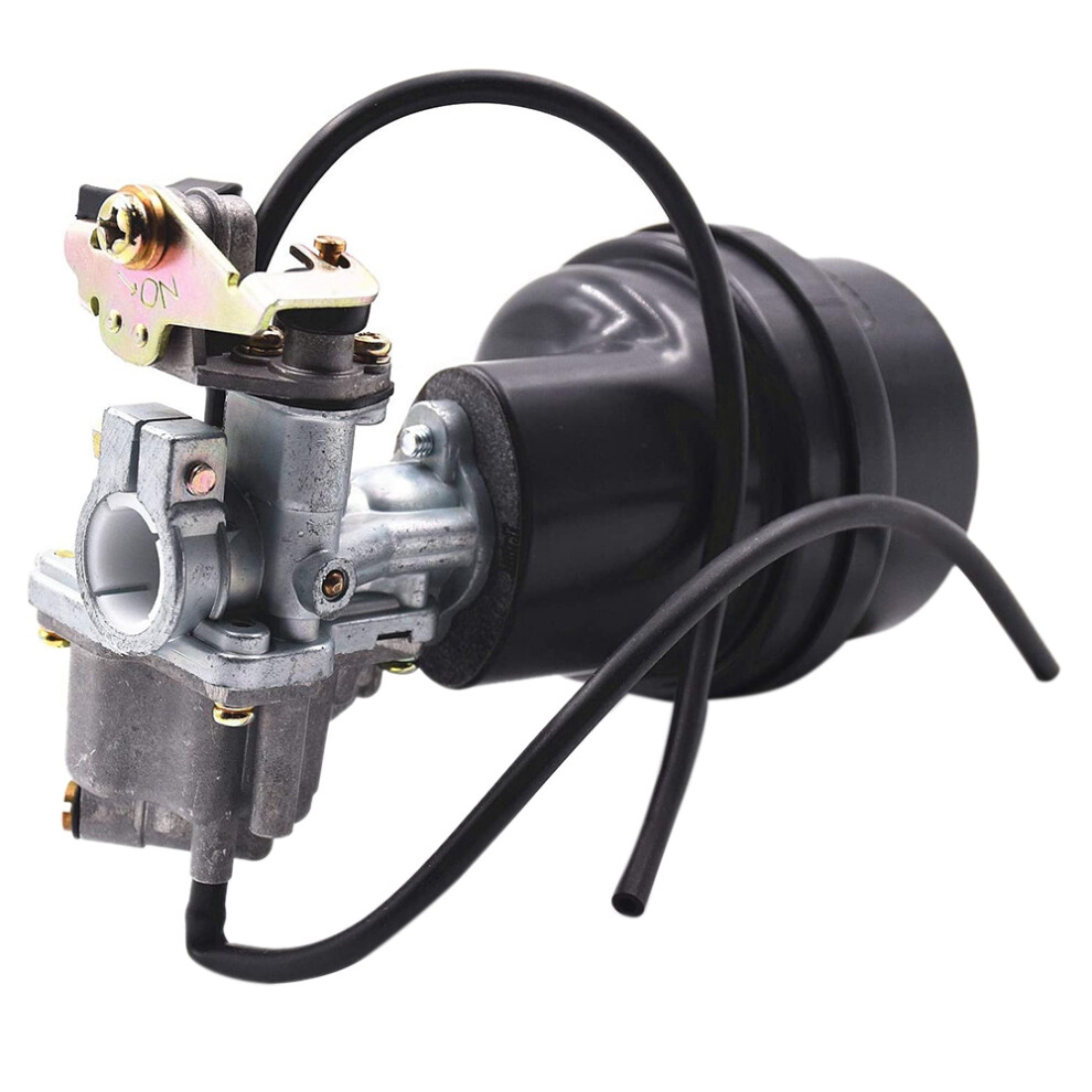 Motorcycle Carburetor Kit With Air Filter Case For Lt50 50 Jr50 -A50 Quadrunner 1984-1987 Silver 4852431753538