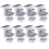 Pack of 8 Solar Module Brackets, Panel Holder, End Clamp, Adjustable, Fixing Holder (35 mm) 1