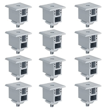 12 Set Solar Panel Mounting Clamp, PV Bracket Roof Mount Clamp for Securing 30mm-50mm Thick Panels to Rails
