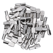 mm:n kaapin hyllyn tukitapit, lusikan muotoiset metallitapit hyllyille, 100 kpl hopeanvärinen