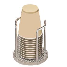 Suporte organizador para dispensador de copos de papel, armazenamento para festa, suporte para enxágue bucal, 11,5 x 13 cm B
