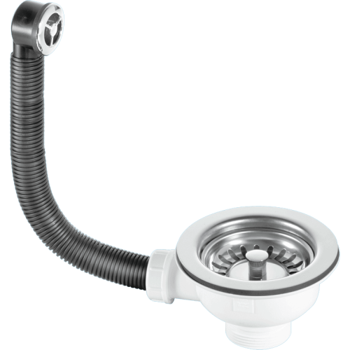 McAlpine McAlpine 1 1/2" Basket Strainer Waste and Overflow - Clicker BSWCLSOFSS