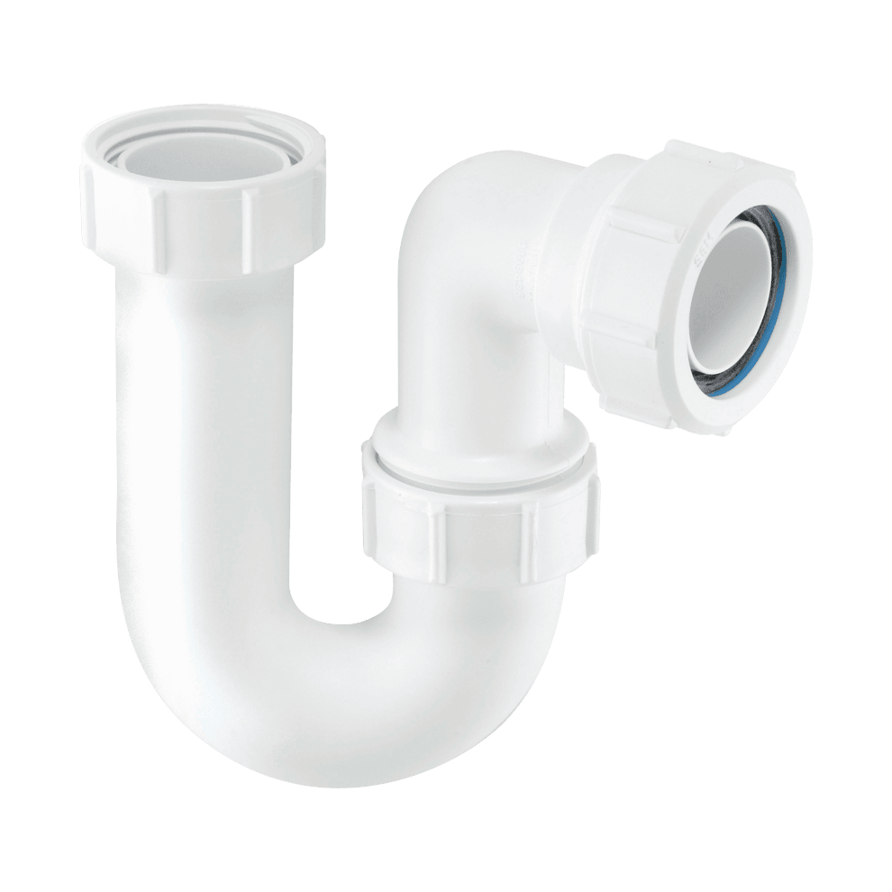 McAlpine SA10 1.25" 75mm Water Seal Tubular Swivel 'P' Trap with Multifit Outlet