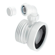 McAlpine WC-CON1V Straight Rigid WC Connector with 1.25" Universal Vent Boss