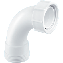 McAlpine Z1 2" 90? Bend - BSP Male Thread x BSP Coupling Nut