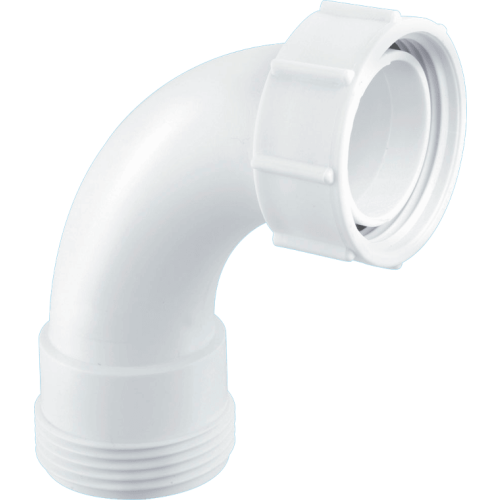 McAlpine McAlpine Z1 2" 90? Bend - BSP Male Thread x BSP Coupling Nut