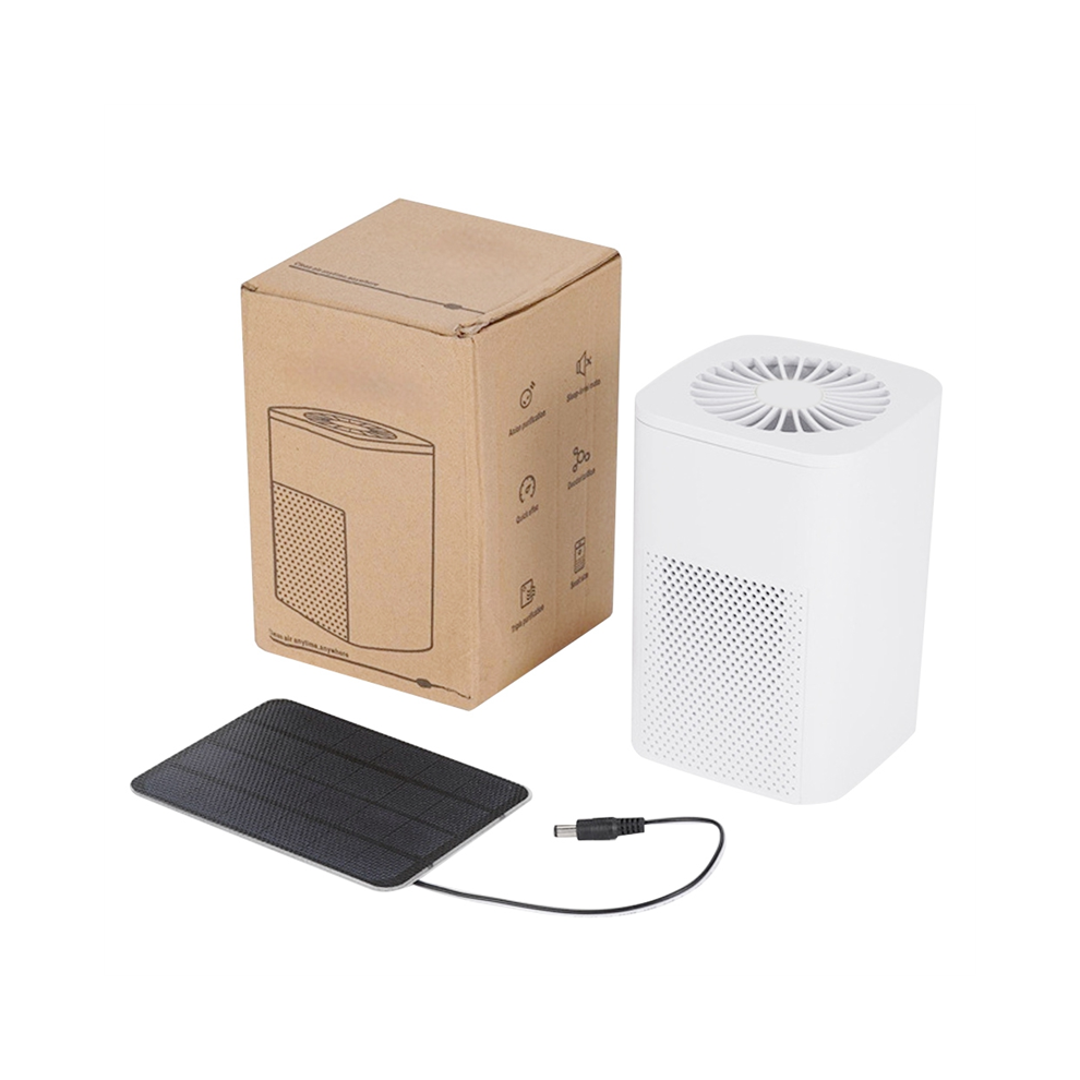 Purificateur d'air frais à énergie solaire, panneau 20 W, étanche IP65, pour voiture, abri de jardin, animalerie, extérieur, sans batterie