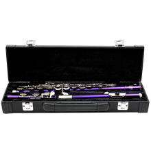Étui de flûte 16 trous, boîte de rangement portable, sac à main en cuir, tube pour instrument de musique