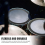 pezzi di percussioni Silent Off Pads Drum Kit Mute Practice Snare Smorzatori Accessori 7