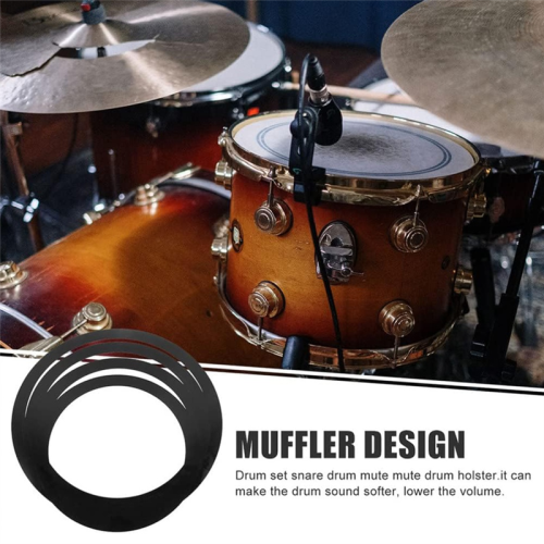 pezzi di percussioni Silent Off Pads Drum Kit Mute Practice Snare Smorzatori Accessori 2