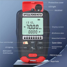 Localizador visual de fallos con medidor de potencia de fibra óptica, chip sensible a 10 longitudes de onda, medición precisa para cableado D7