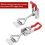 36Pcs Einstellbare Toggle Latch Clamp Pull 4001 Heavy Duty Lock Metall Tür Riegel Robuste Hardware 5