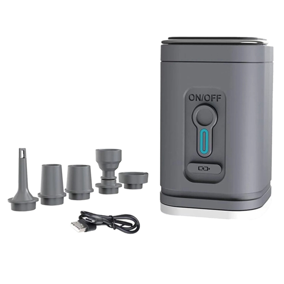 Outdoor USB Air Pump Compressor Suitable for Inflatable Boat Mattress Vacuum Compression Bag Camping Lighting