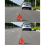 Portable Car Auto Reflective Traffic Warning Sign Triangle Foldable Solid Standing Tripod Road Emergency Standby 7